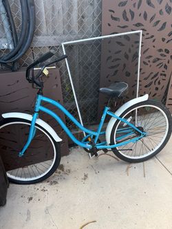 Blue Beach Cruiser Bicycle