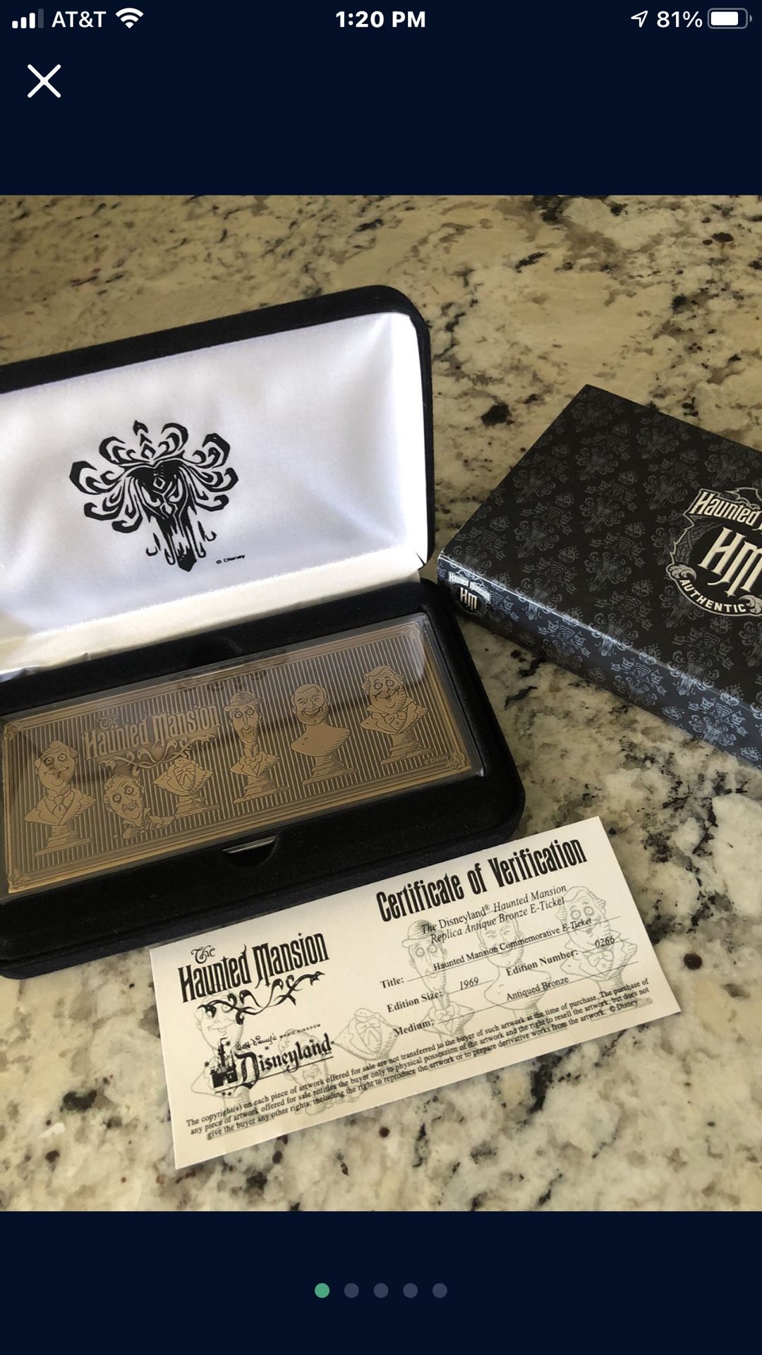 Disneyland Haunted Mansion Collectible Limited Edition