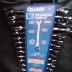 QUINN 13 PC STANDARD 100T RATCHETING WRENCH SET