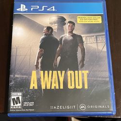 A WAY OUT (Used Mint Condition) PS4 