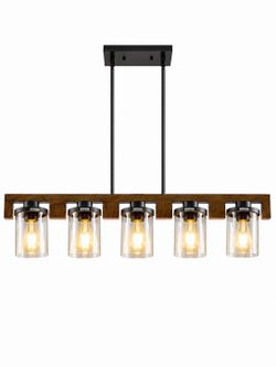 Modern 5-Light Farmhouse Chandelier - Brand New