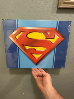 Superman metal sign
