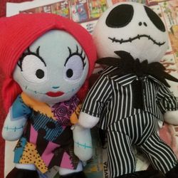 Nightmare Before Christmas Jack And Sally Nuimos Plush
