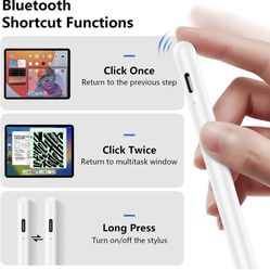 Stylus Pen for iPad with Palm Rejection, Magnetic Wireless Charging Pencil with Tilt Sensitivity for Apple iPad 6/7/8/9/10th Gen,iPad Pro 11/12.9 Inch
