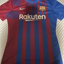 Nike FC Barcelona 2021/2022 Women's Home Stadium Soccer Jersey Size Small