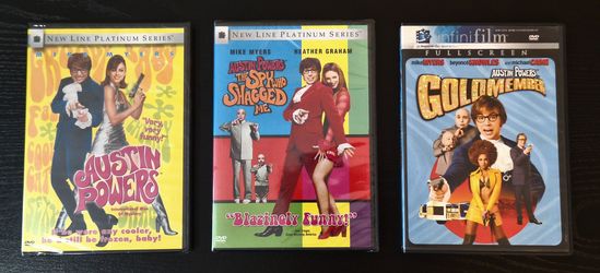 AUSTIN POWERS TRILOGY DVD SET [2 NEW SEALED + 1 LIKE-NEW]