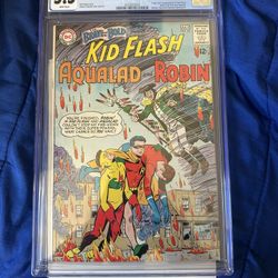Brave and the Bold 54 Cgc 5.5 First Teen Titans 1964 Robin Kid Flash Aqualad