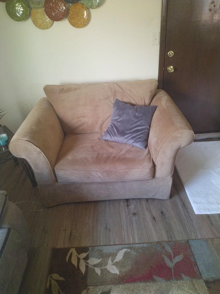 Tan Loveseat