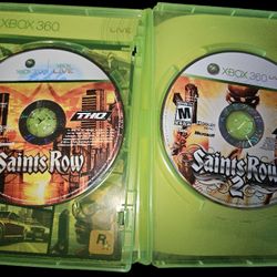 XBOX 360 SAINTS ROW 1&2