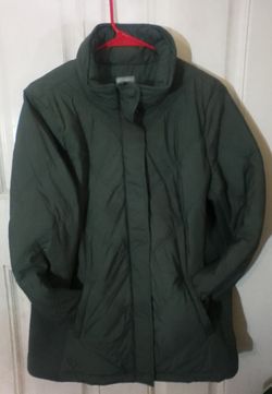 women's large Talbot's olive green coat