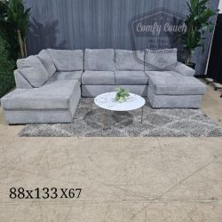 🛋️ Double Chaise Sectional Sofa (Delivery Available!! )