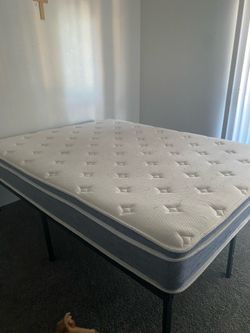 Queen bed with frame