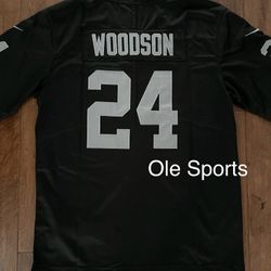 Woodson Raiders Black Throwback men Jerseu