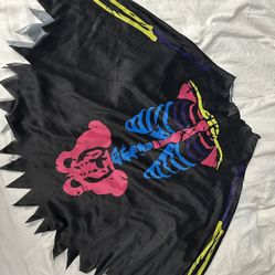 Girls Dia De Los Muertos Poncho