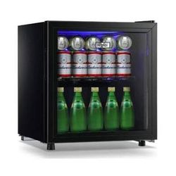 Wanai Mini Fridge With LED Lights With See Through Door