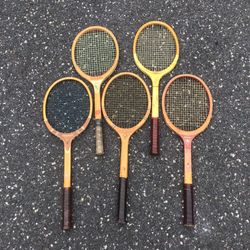 Vintage Wood Tennis Racket Collection