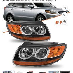 2007-2012 Hyundai Santa Fe Headlights 