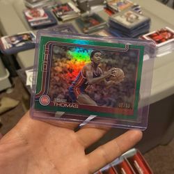 2025-26 Topps Basketball Isiah Thomas Green Rainbow /99 #269