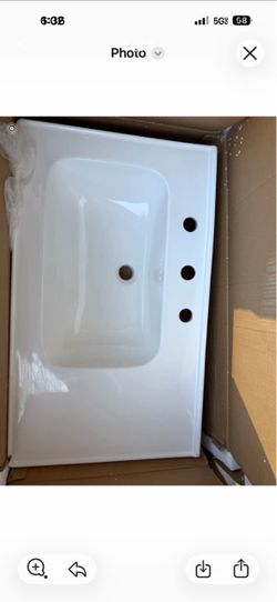 3 holes Ceramic bathroom sink 32"x19" code 808L-3