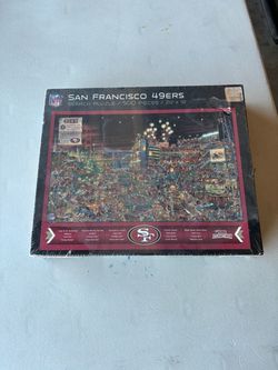 SF 49ers SEARCH PUZZLE 500 PIECES 24”x 18” NEW IN SEALED BOX