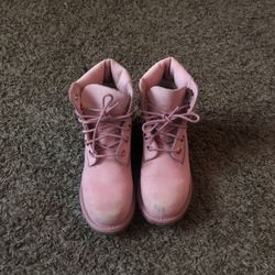pink timberlands for women