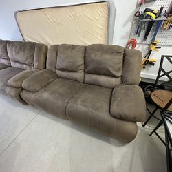 Tan Suede Couch