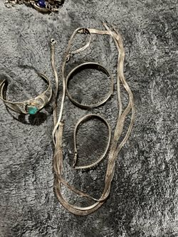 925 silver chains and gold