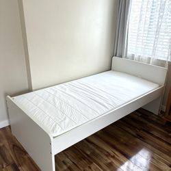 Ikea Slakt Twin Size Bed With Mattress 