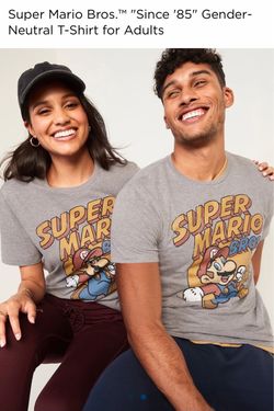 Since 85’ Nintendo 🍄👾SUPER MARIO™👾🍄Adult T-shirt $9 each or 2 for $15!
