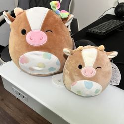 Squishmallow Official Cow Griella Set $20