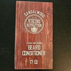 NEW Viking Revolution Sandalwood Beard Conditioner 17 oz – Argan & Jojoba Oils