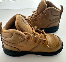Kids Brown Hiking Boots Nike Manoa LTR TD Tan Brown Boot Shoe Toddler SZ 9C
