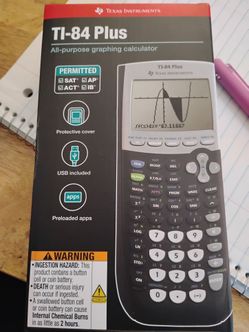 BRAND NEW IN THE BOX TI-84 PLUS GRAPHING CALCULATOR.
