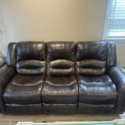 Reclining, Leather - Sofa & Chair 