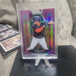 Juan Soto Stain Glass Prizm   Holo Prizm Baseball Card Card