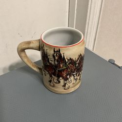 1980 Anheuser Busch Budweiser Holiday Beer Stein 1st In Series Ceramarte CL19