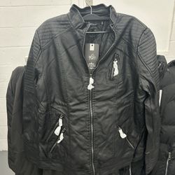 Woman’s Faux Leather Jacket