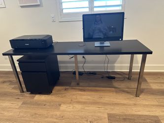 IKEA Desk And File Cabinet