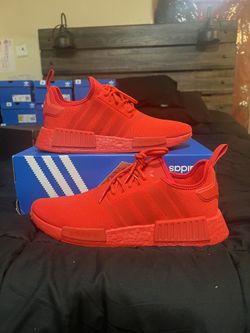 Adidas NMD_R1 PrimeBlue “Triple Scarlet” Mens Size 10