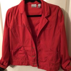 Chico’s Light Weight Stitched Jacket . Size 1
