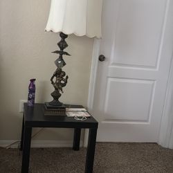 Table Lamp And Side Table
