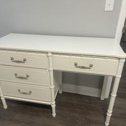 White Desk And Matching Chair