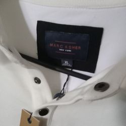 White Polo Shirt Mark Asher Brand