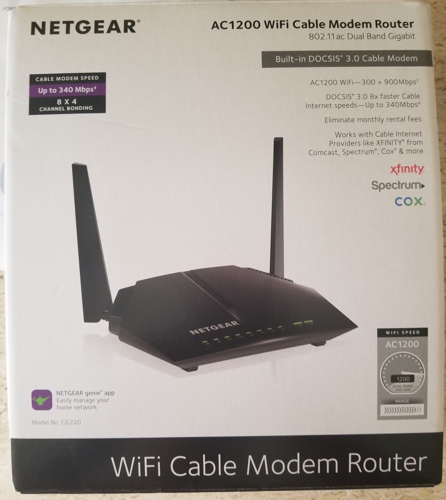 Wifi cable modem router