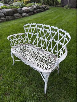 Cast iron bench