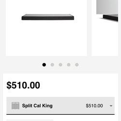 Box Spring/ Foundation Tempur-pedic low  profile split cal king base be