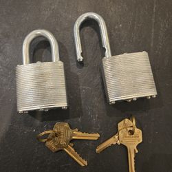 Heavy-Duty Commando Lock Padlock 2 Pack - Military Grade