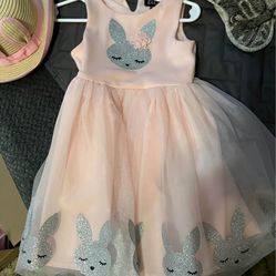 Size 2 bunny dress with matching hat