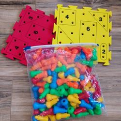 Rainbow Peg Play