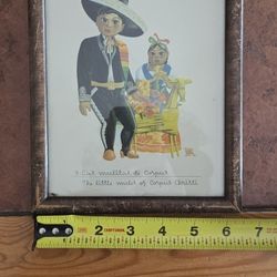 Vintage Framed Mexican Art
